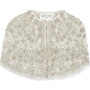 NEEDLE & THREAD cropped embellished tulle …